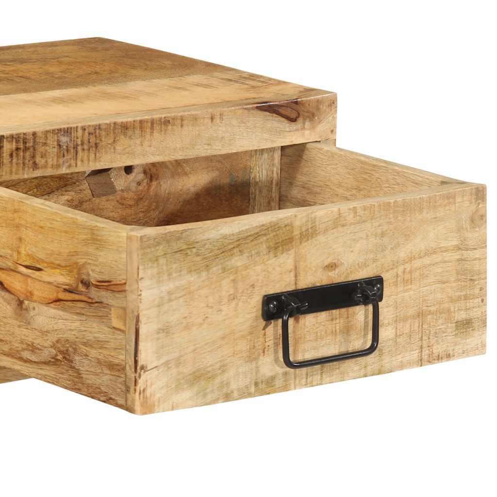 TV-Møbel Tre Tv-benk Veggmontert 80x30x19 cm grovt heltre mangotre