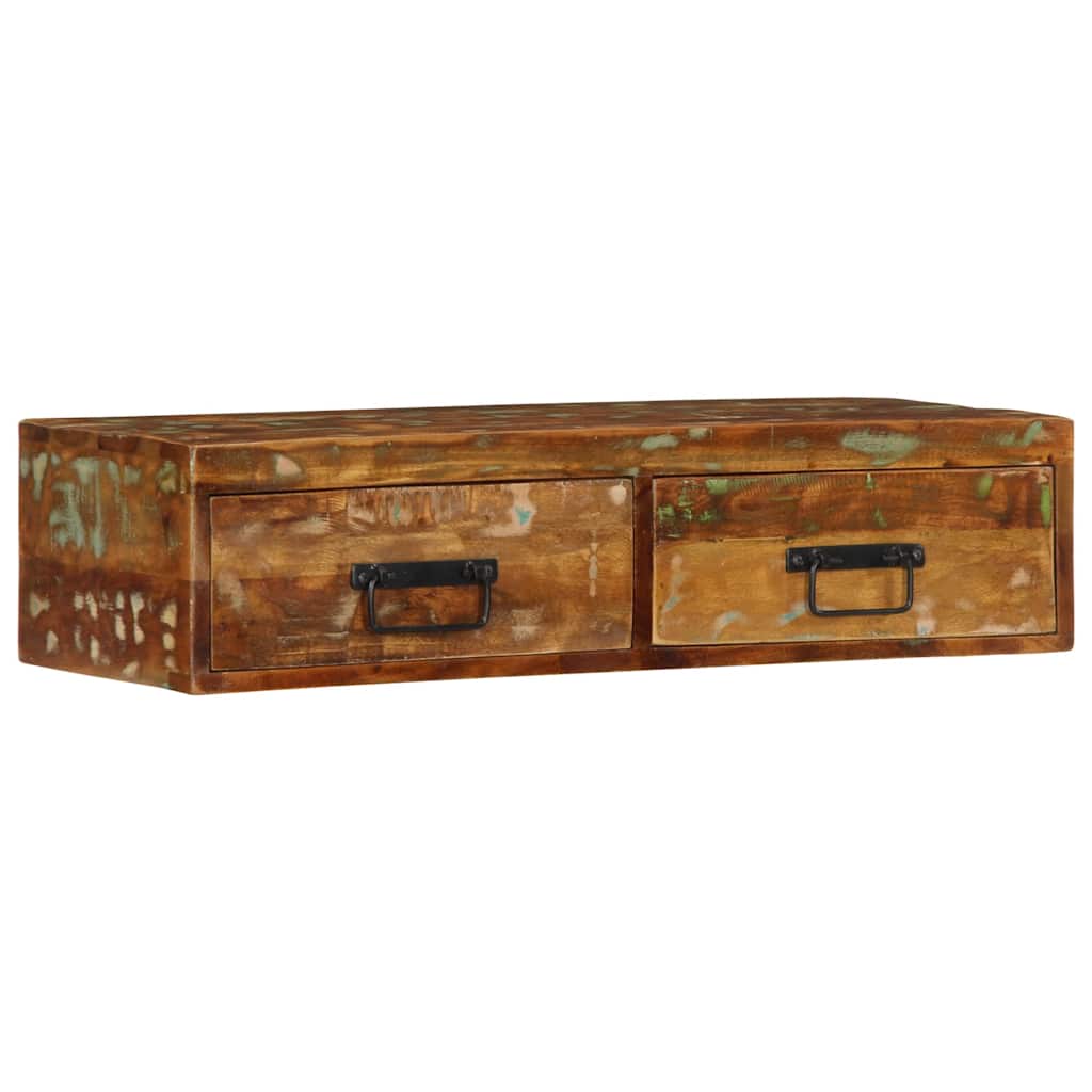 TV-Møbel Tre Tv-benk Veggmontert 80x30x19 cm gjenvunnet heltre