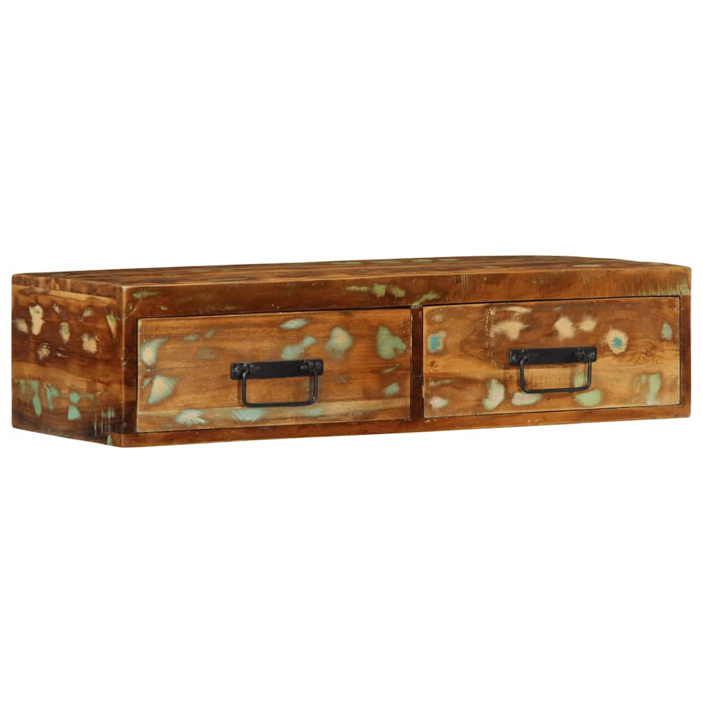 TV-Møbel Tre Tv-benk Veggmontert 80x30x19 cm gjenvunnet heltre