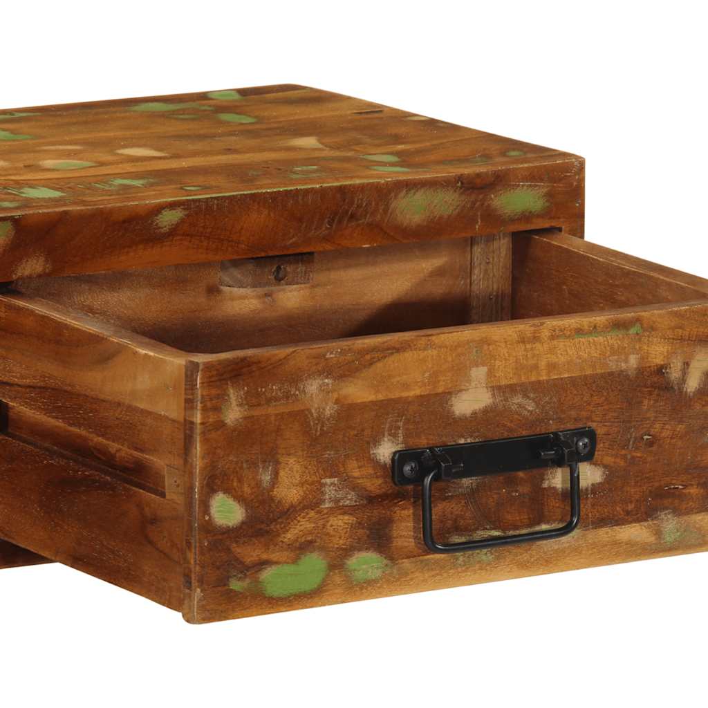 TV-Møbel Tre Tv-benk Veggmontert 80x30x19 cm gjenvunnet heltre