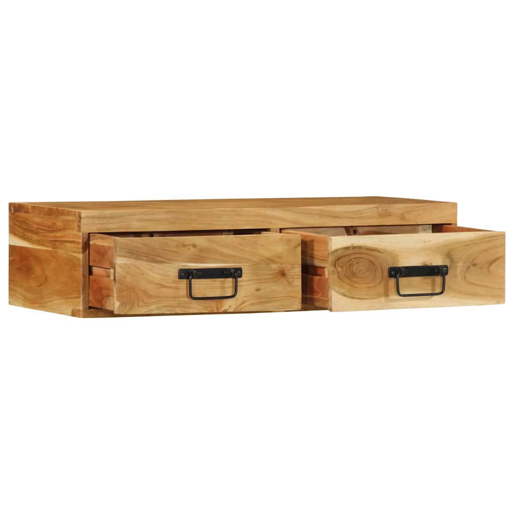 TV-Møbel Tre Tv-benk Veggmontert 80x30x19 cm heltre akasie