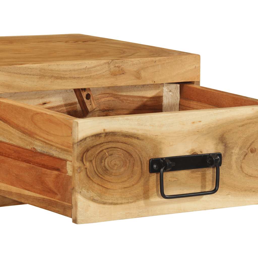 TV-Møbel Tre Tv-benk Veggmontert 80x30x19 cm heltre akasie