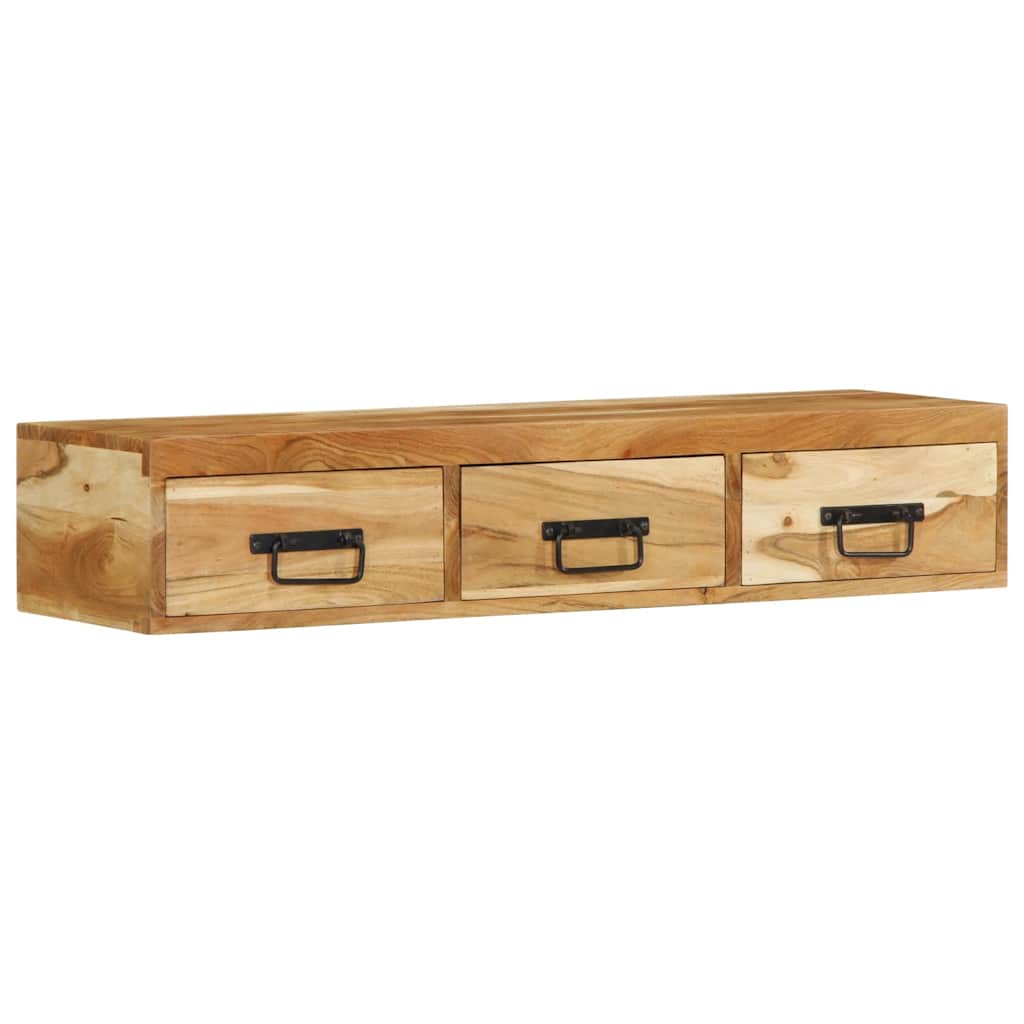 TV-Møbel Tre Tv-benk Veggmontert 100x30x19 cm heltre akasie