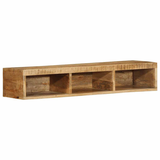 TV-Møbel Tre Tv-benk Veggmontert 100x30x19 cm grovt heltre mangotre