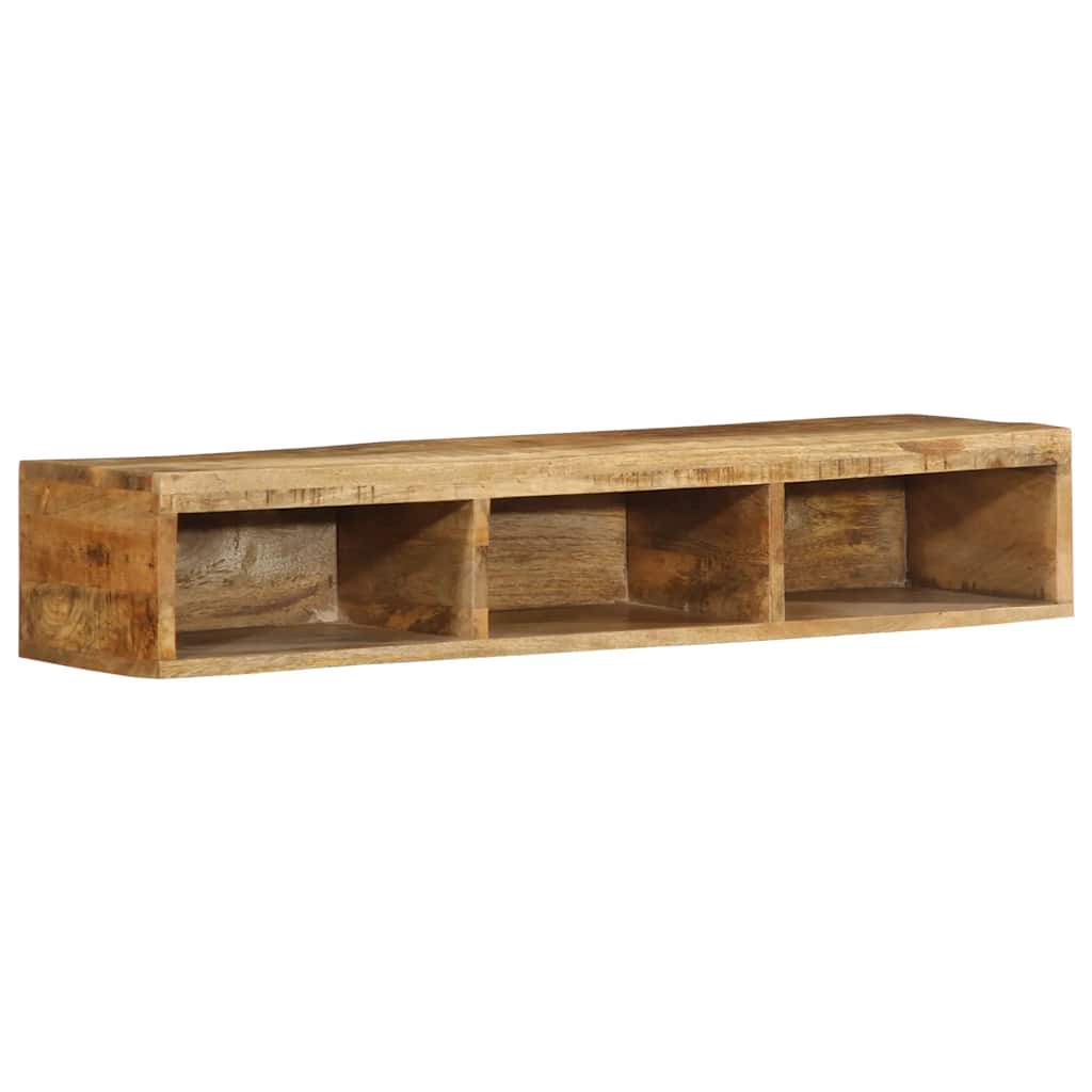 TV-Møbel Tre Tv-benk Veggmontert 100x30x19 cm grovt heltre mangotre