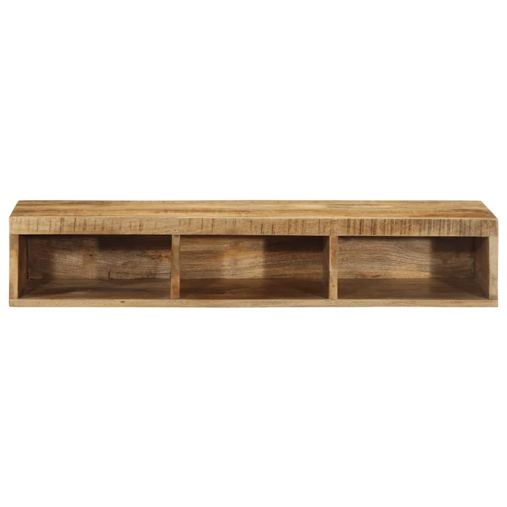 TV-Møbel Tre Tv-benk Veggmontert 100x30x19 cm grovt heltre mangotre
