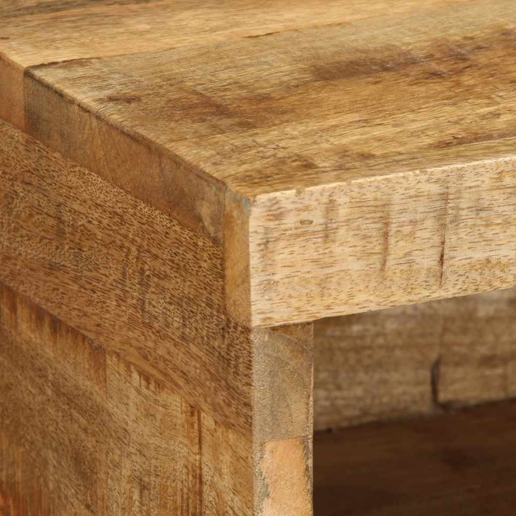TV-Møbel Tre Tv-benk Veggmontert 100x30x19 cm grovt heltre mangotre