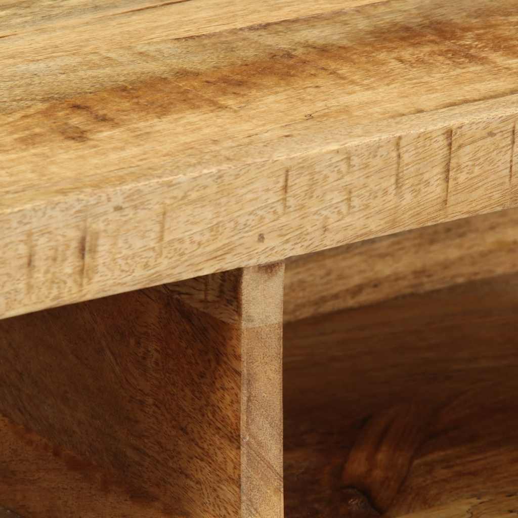 TV-Møbel Tre Tv-benk Veggmontert 100x30x19 cm grovt heltre mangotre