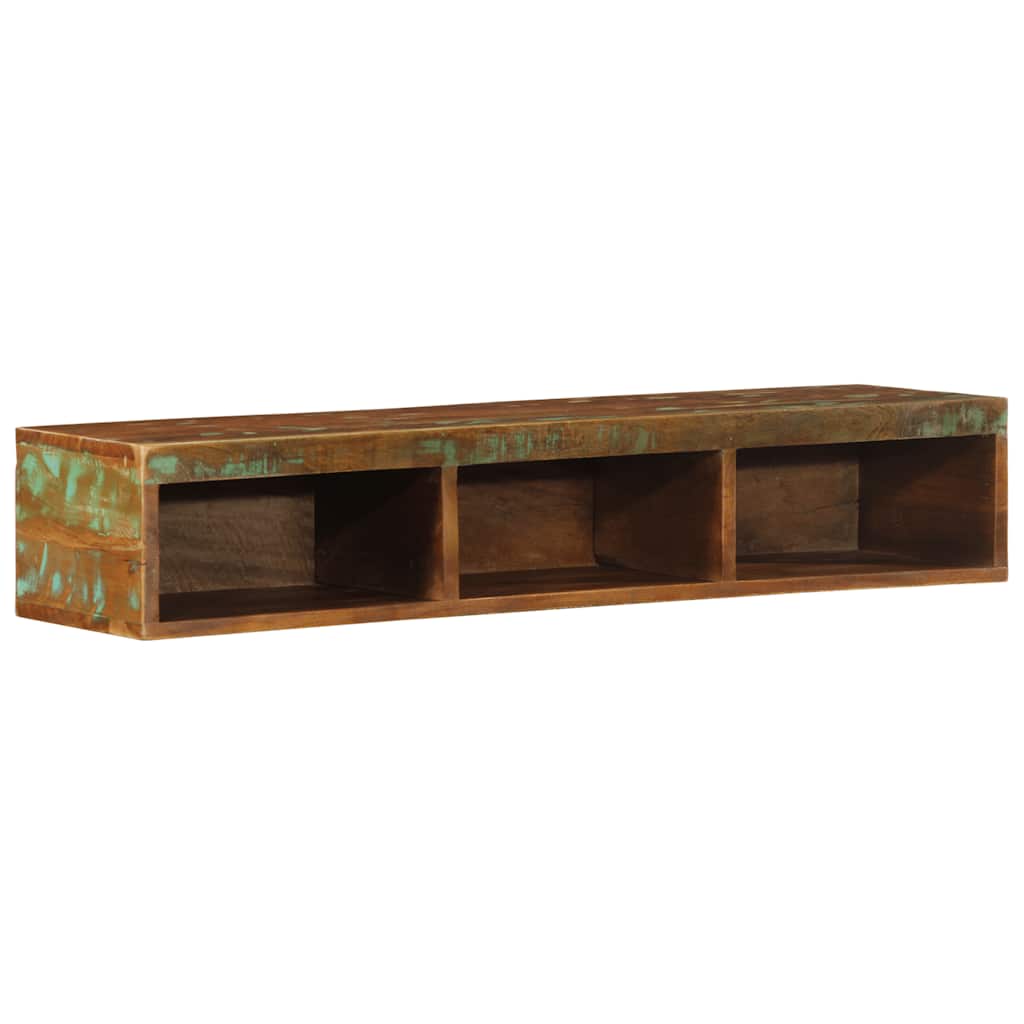 TV-Møbel Tre Tv-benk Veggmontert 100x30x19 cm gjenvunnet heltre
