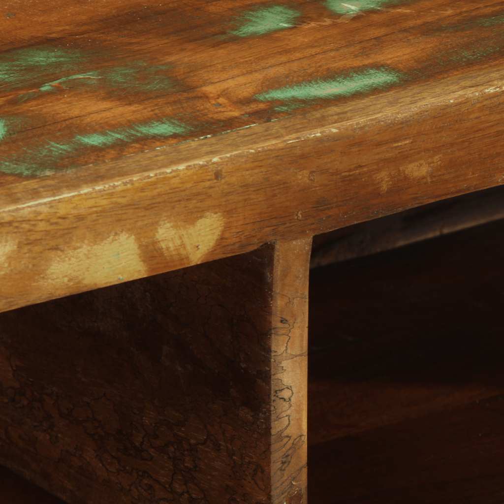 TV-Møbel Tre Tv-benk Veggmontert 100x30x19 cm gjenvunnet heltre