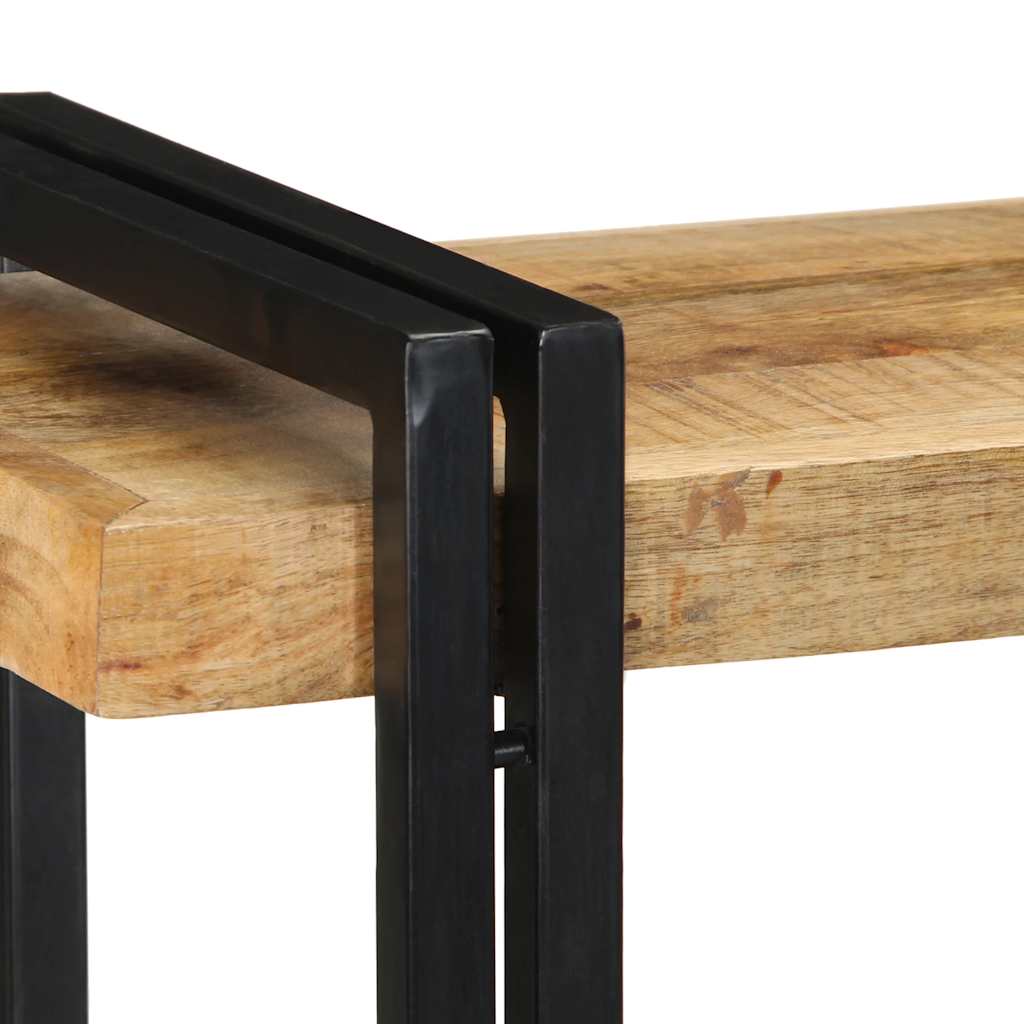 Vegghylle Tre 90x33x45 cm grovt heltre mangotre