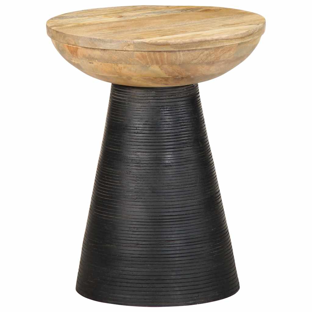 Sidebord Svart Ø37x45 cm heltre mango