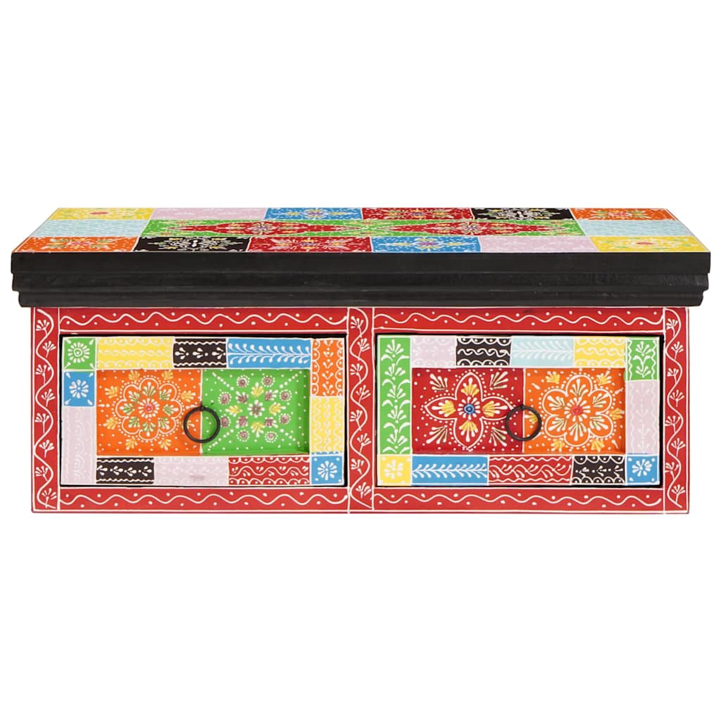 TV-Møbel Tre TV-Skap med skuff Flerfarget 60 x 30 x 24 cm Massivt mangotre
