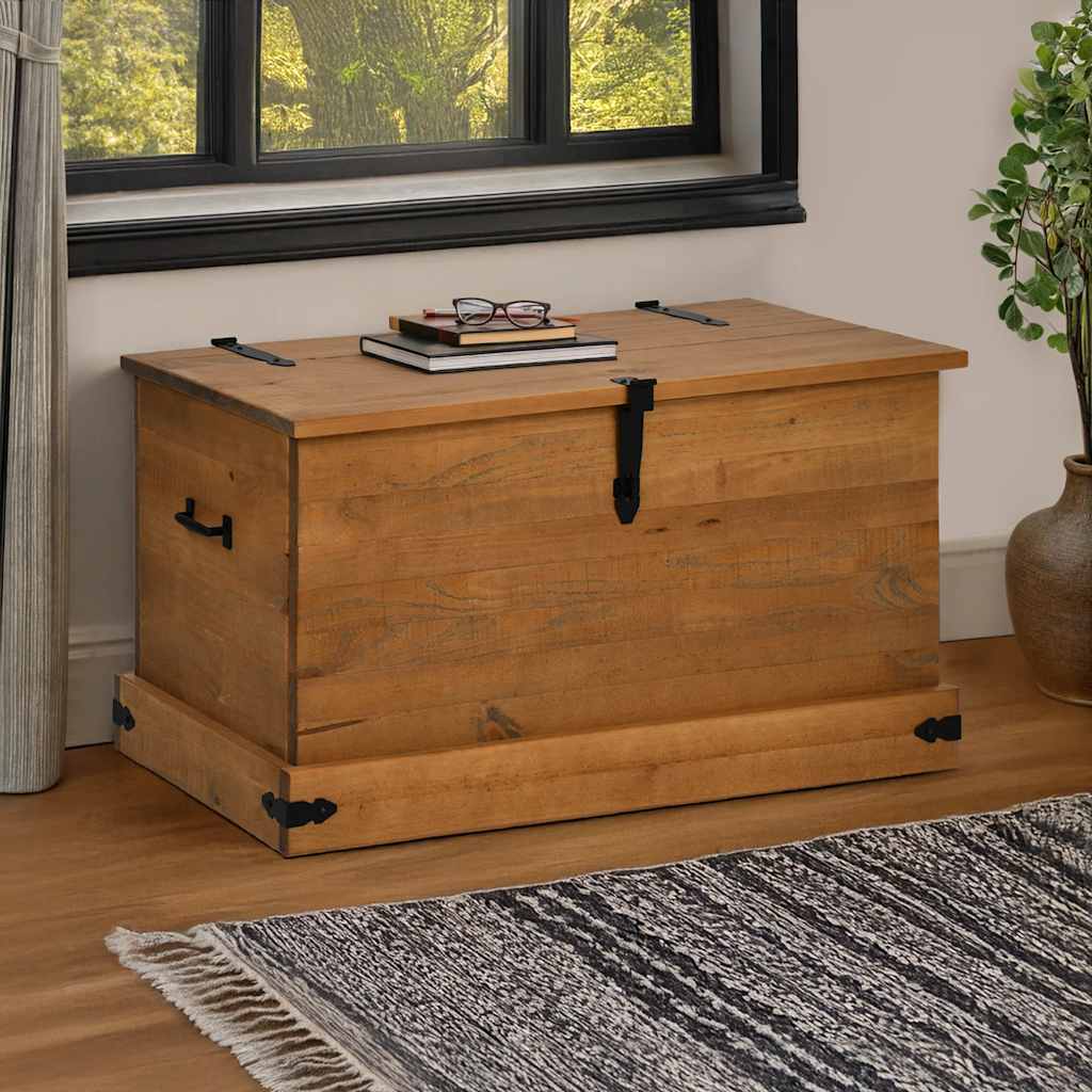 Oppbevaringskiste HALDEN 91x48x47 cm heltre furu