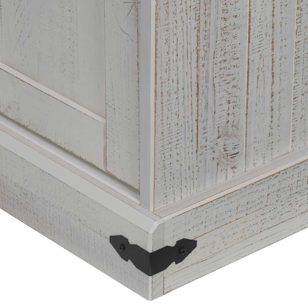 TV-Møbel Hvit TV-skap HALDEN med 2 skyvedører 150x40x60 cm heltre