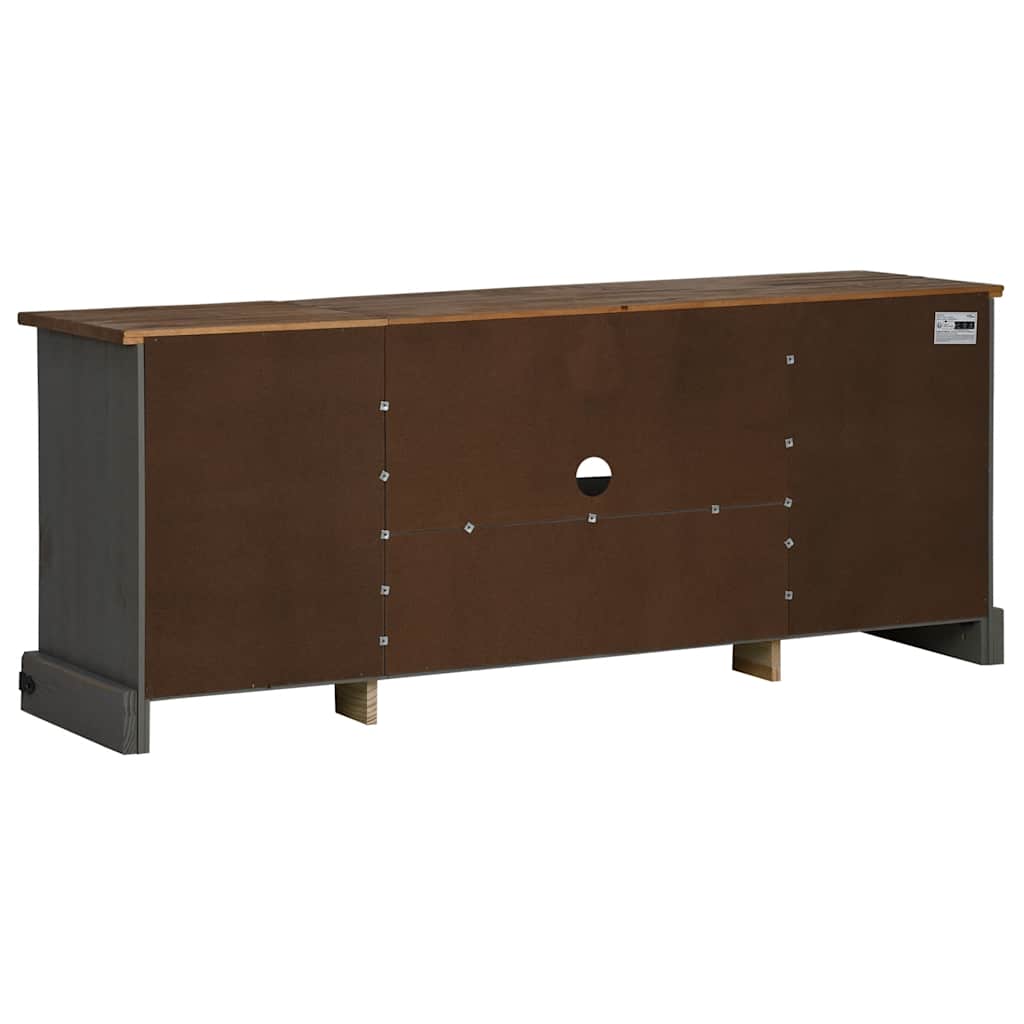 TV-Møbel Grå TV-skap HALDEN med 2 skyvedører 150x40x60 cm heltre