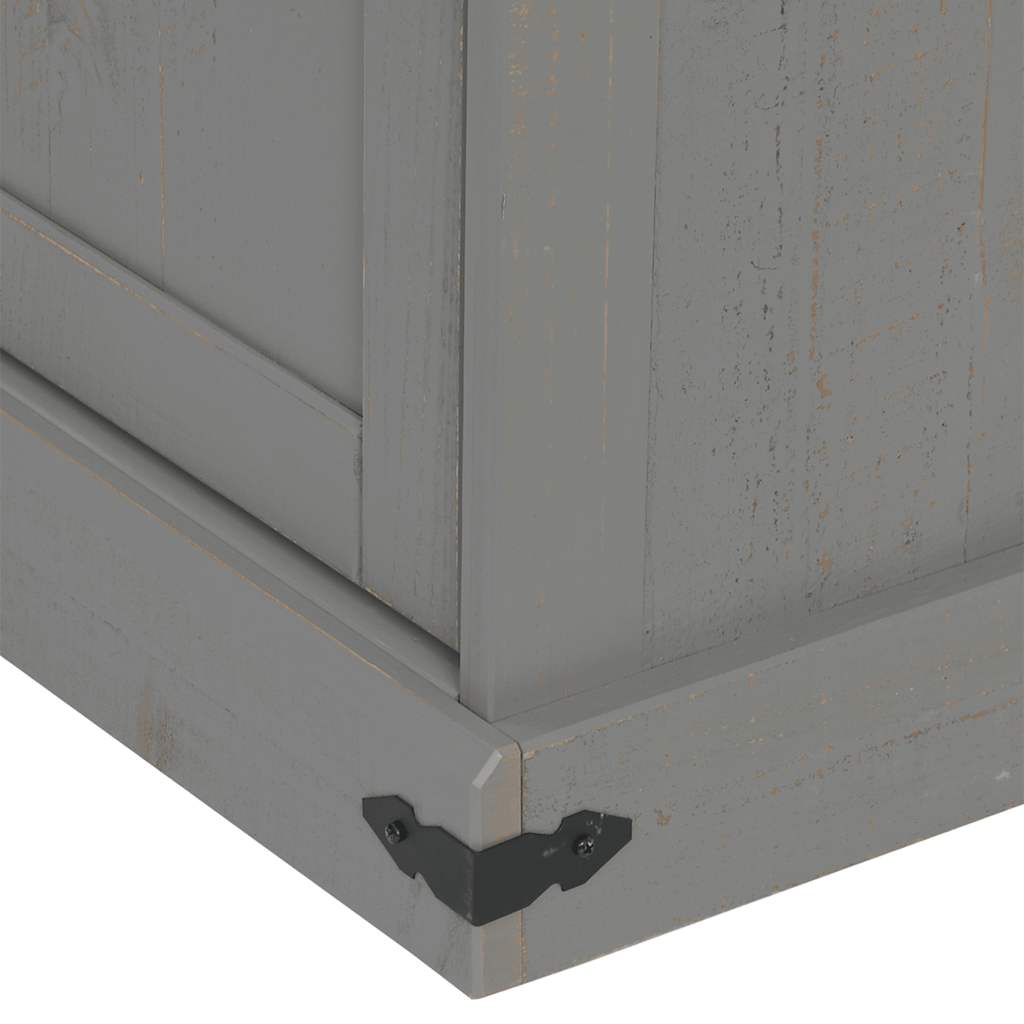 TV-Møbel Grå TV-skap HALDEN med 2 skyvedører 150x40x60 cm heltre