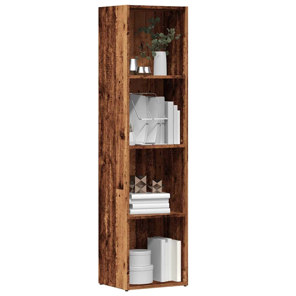 Bokhylle Gammelt Tre 36x30x143 cm
