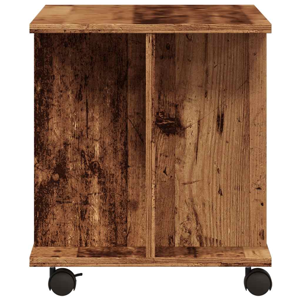 TV-Møbel Gammelt Tre Tv-benk med hjul 80x40x45 cm