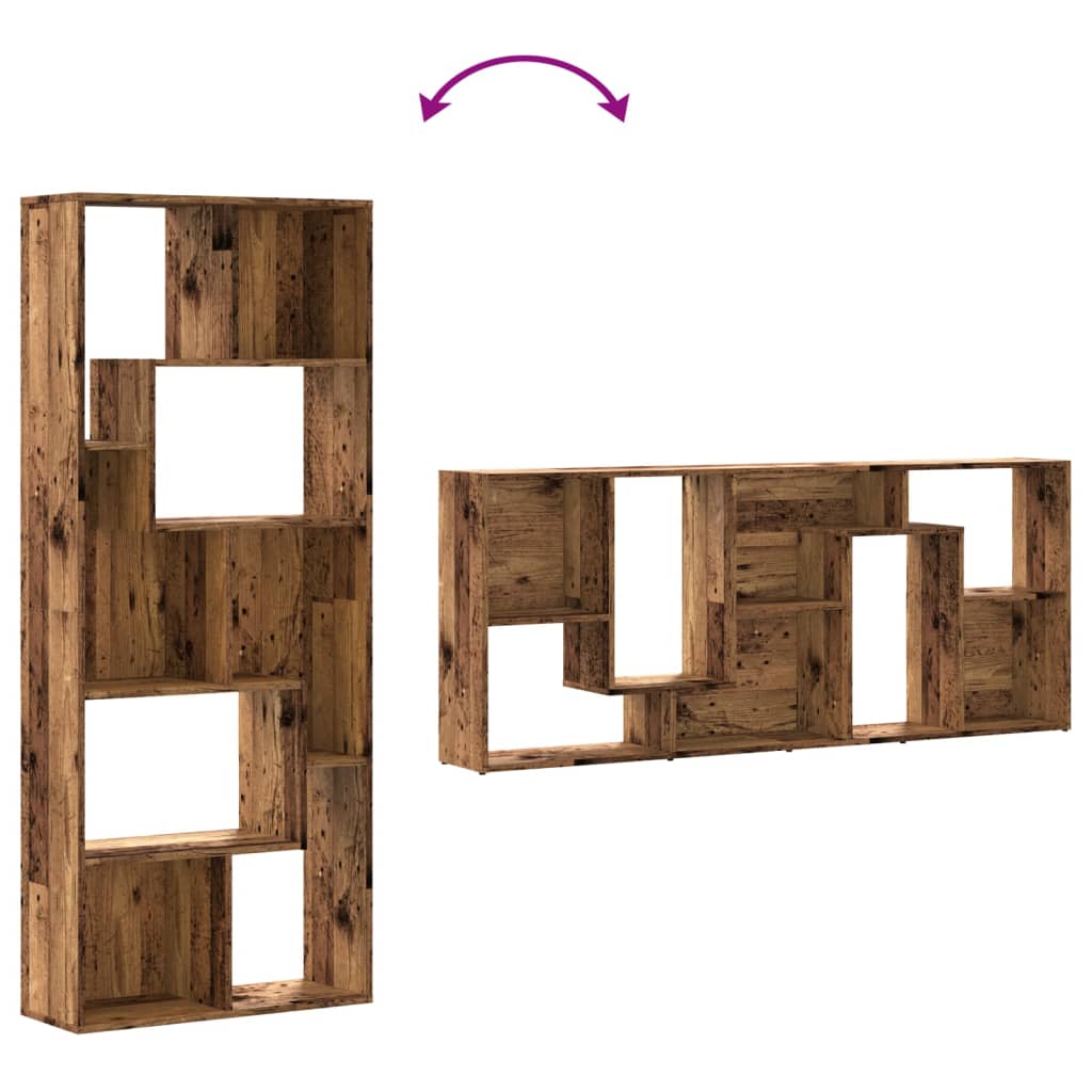 Bokhylle Gammelt Tre 67x24x161 cm