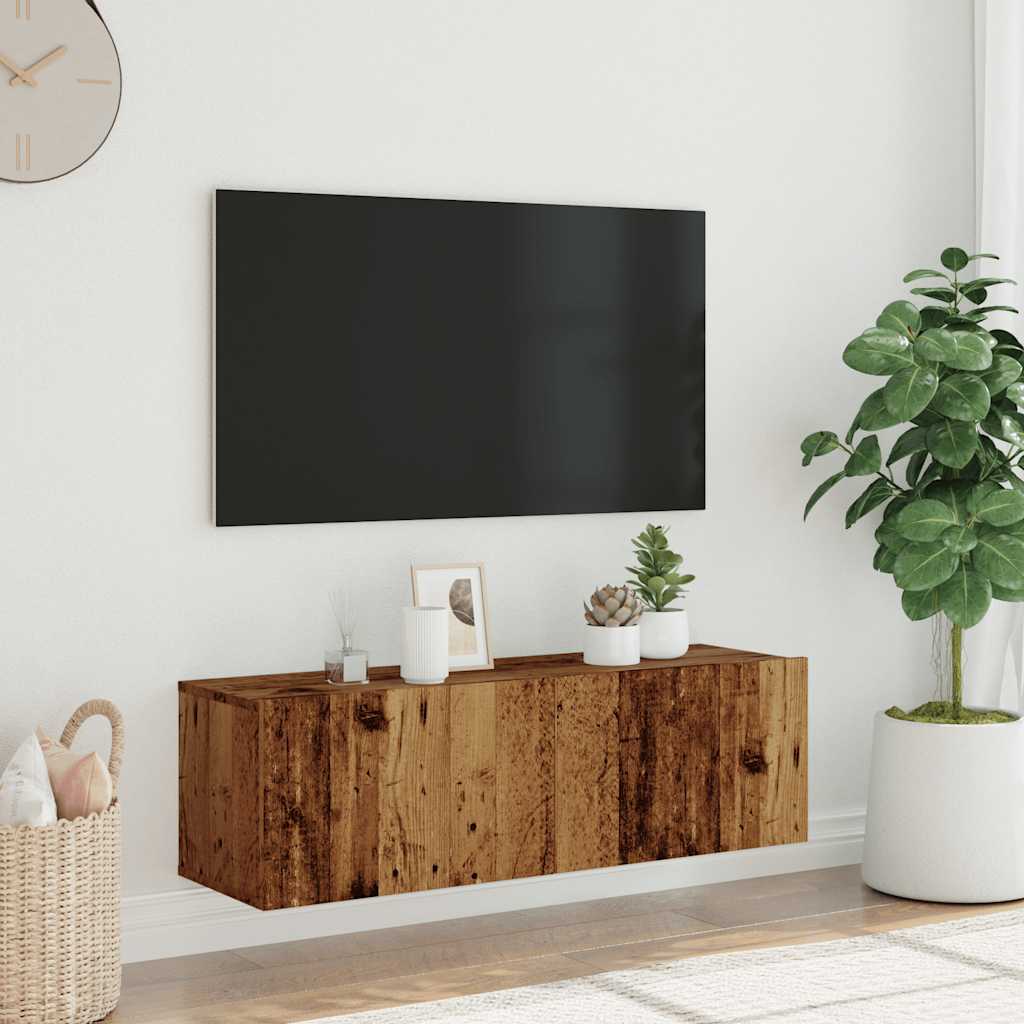TV-Møbel Gammelt Tre Tv-benk 100x30x30 cm