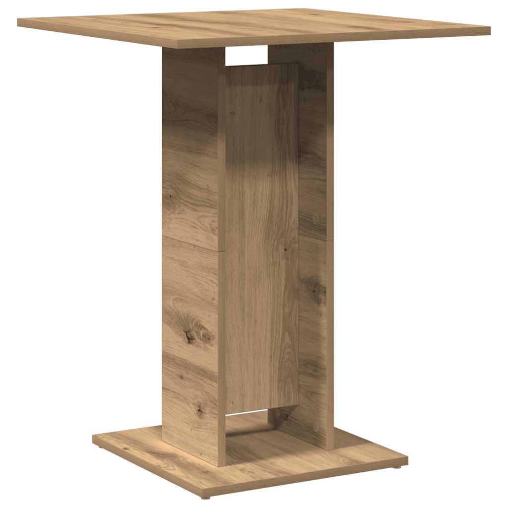 Bistrobord artisan eik 60x60x75 cm konstruert tre