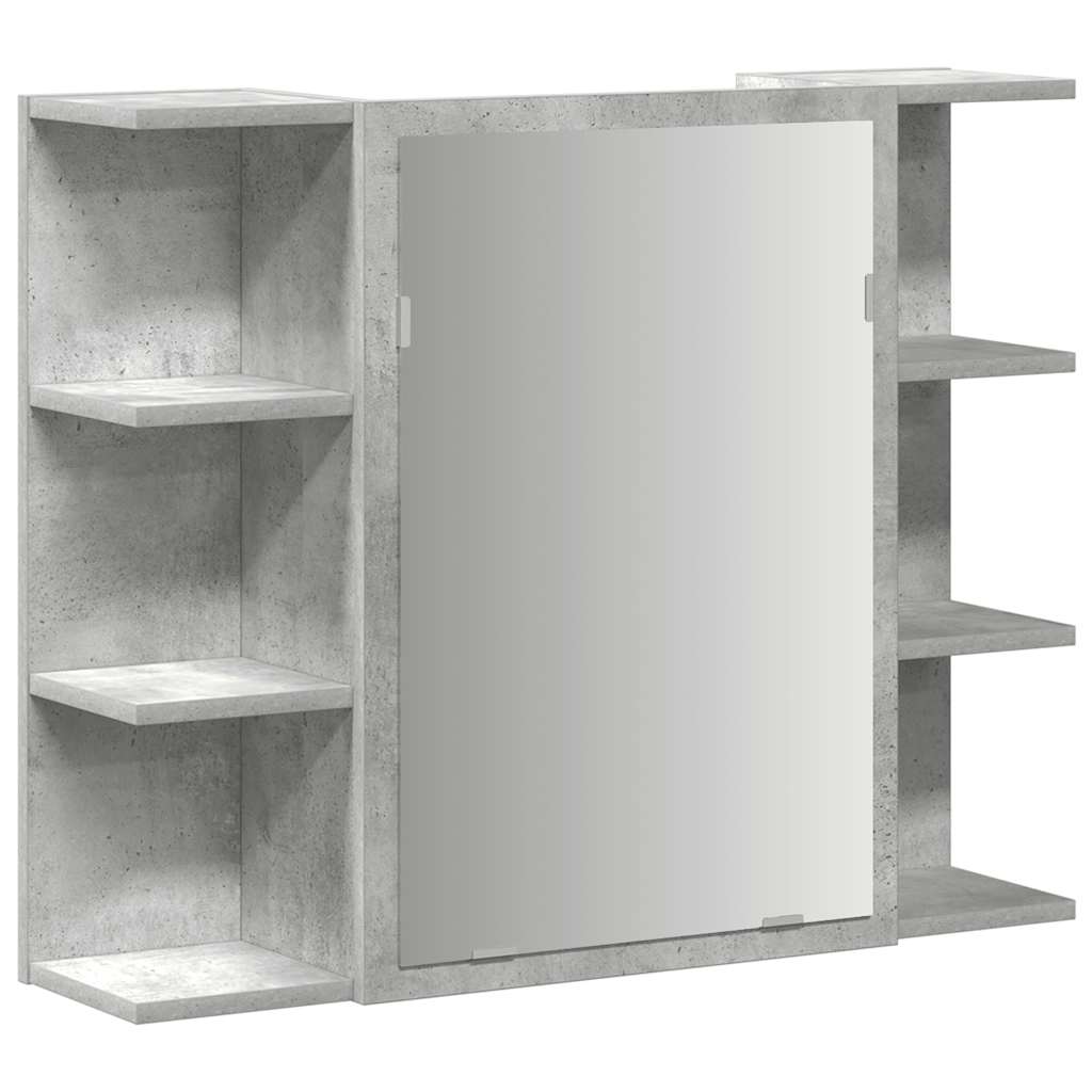 Baderomsspeil Skap Betonggrå 80x20,5x64 cm