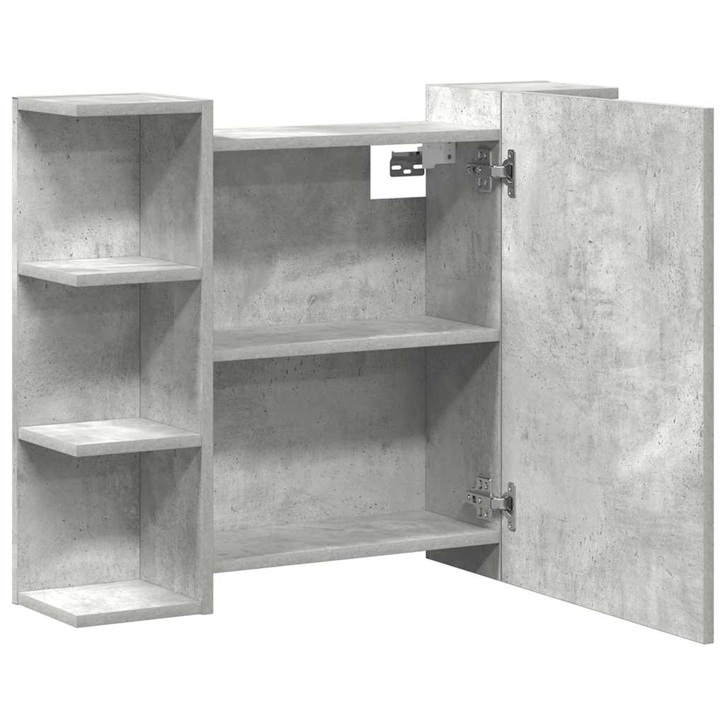 Baderomsspeil Skap Betonggrå 80x20,5x64 cm
