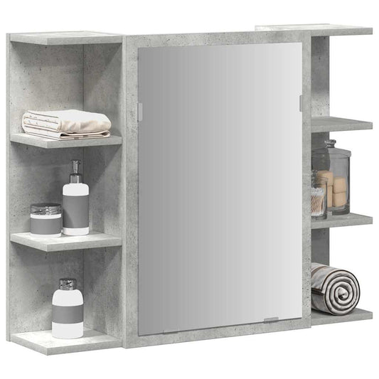 Baderomsspeil Skap Betonggrå 80x20,5x64 cm