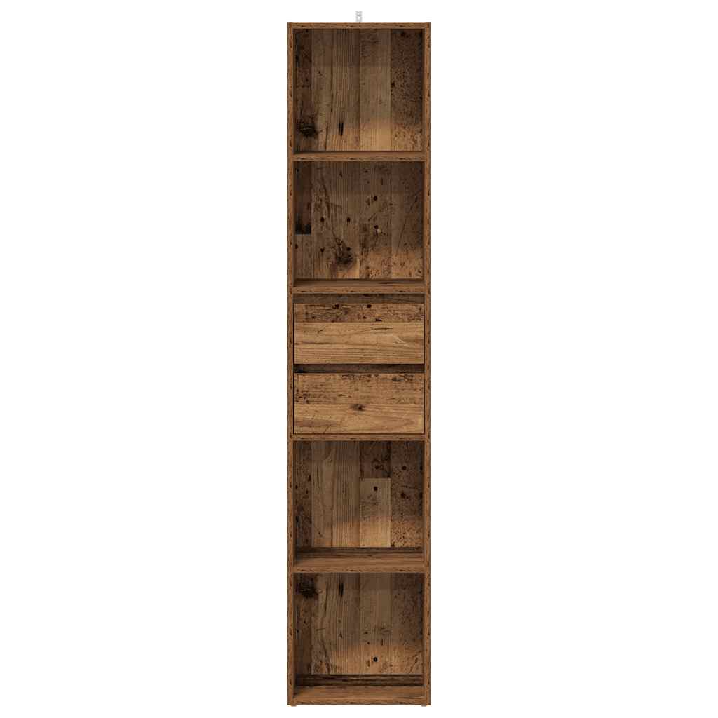 Bokhylle Gammelt Tre 36x30x171 cm