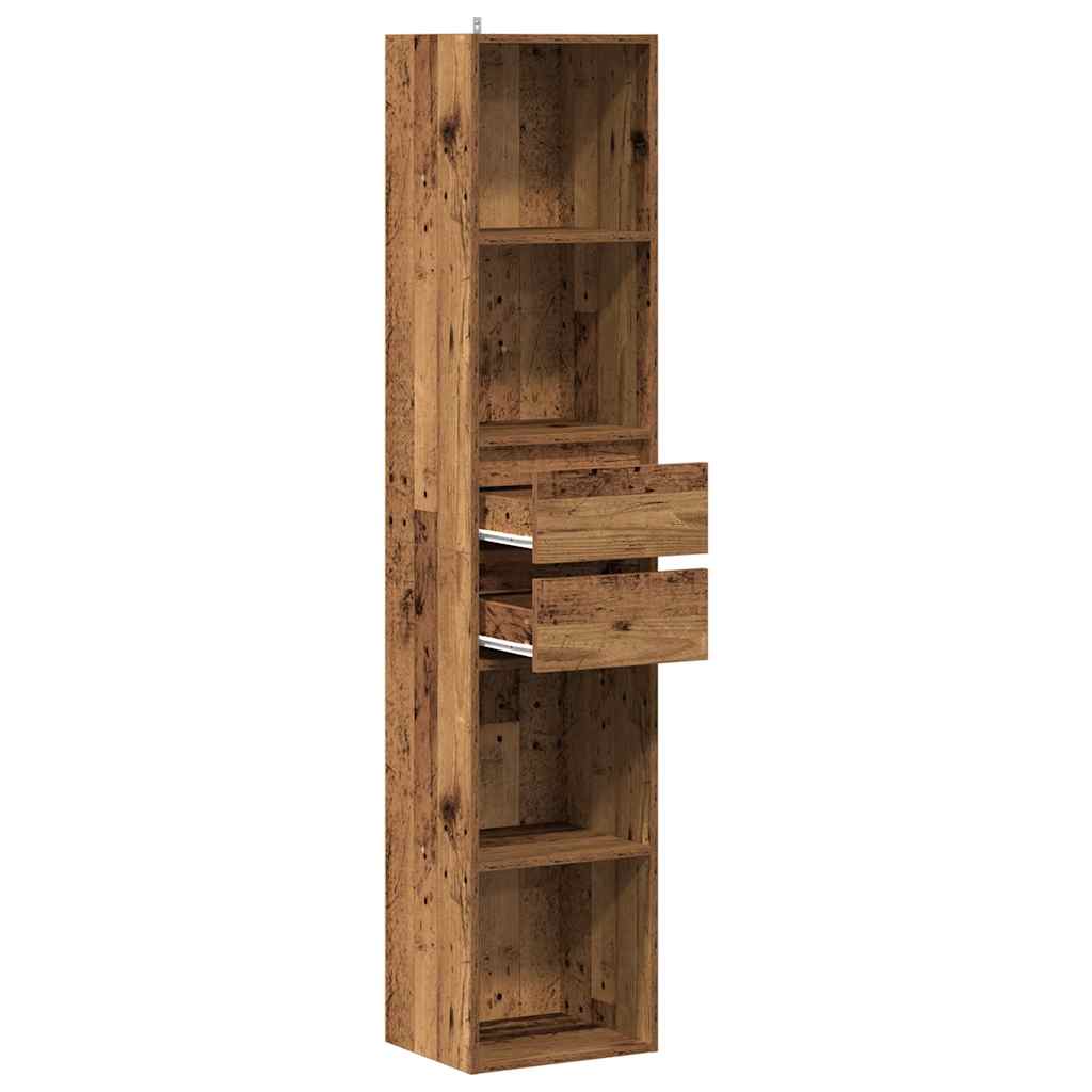 Bokhylle Gammelt Tre 36x30x171 cm