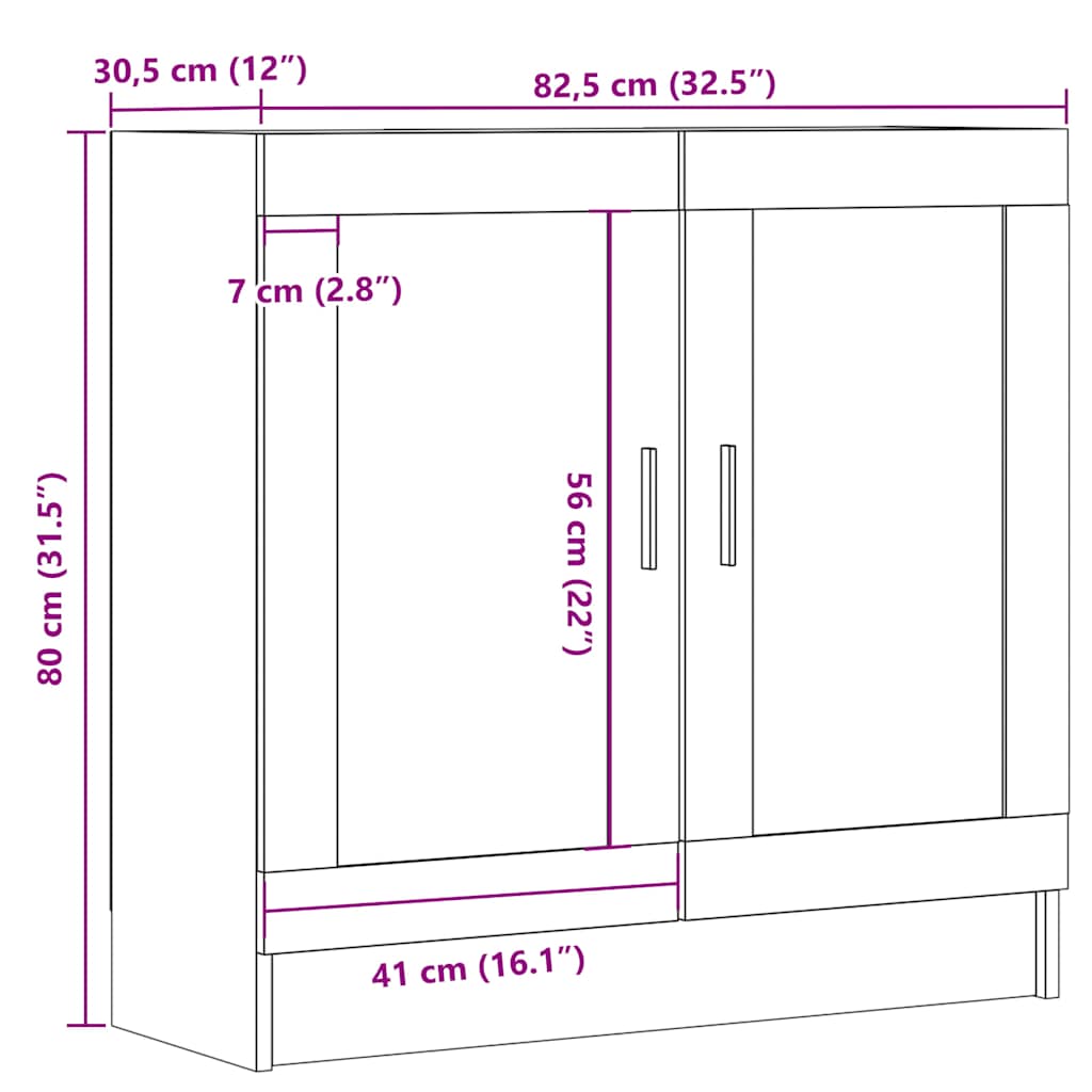 Bokhylle Gammelt Tre 82,5x30,5x80 cm