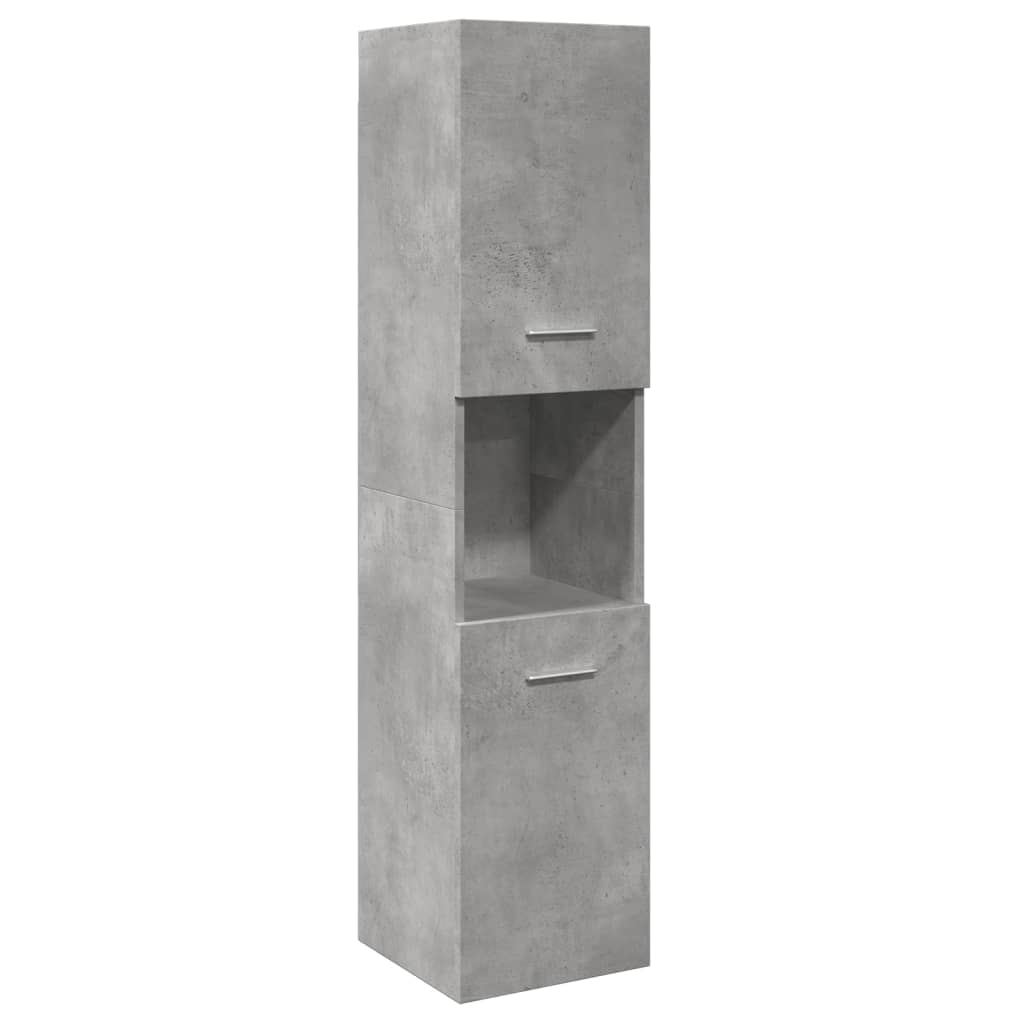 Baderomsskap Betonggrå 30x30x130 cm
