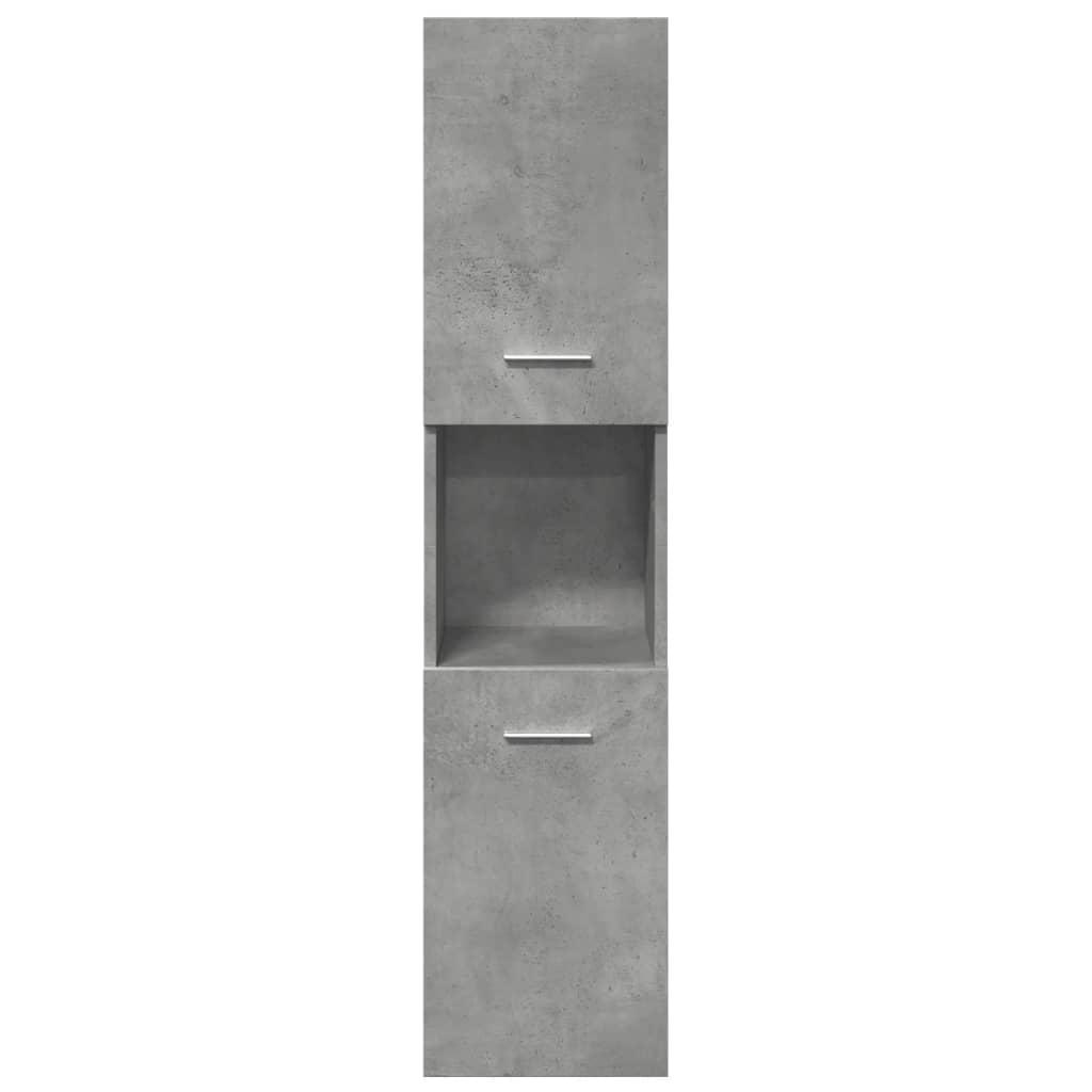 Baderomsskap Betonggrå 30x30x130 cm