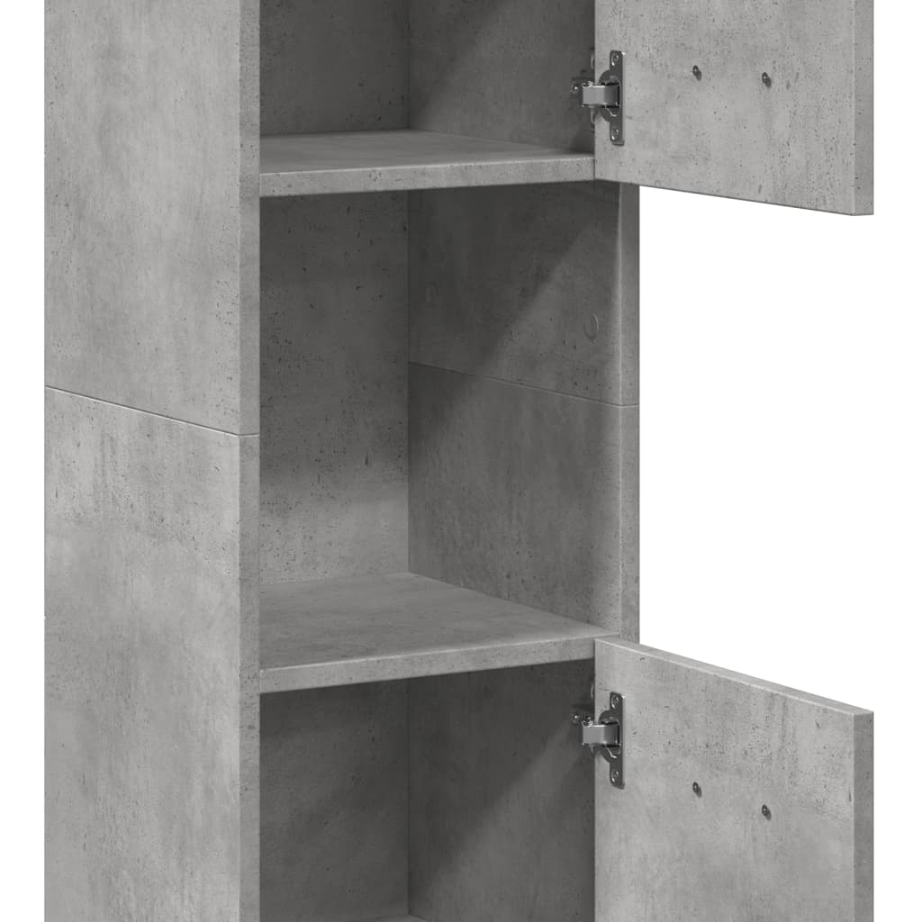 Baderomsskap Betonggrå 30x30x130 cm