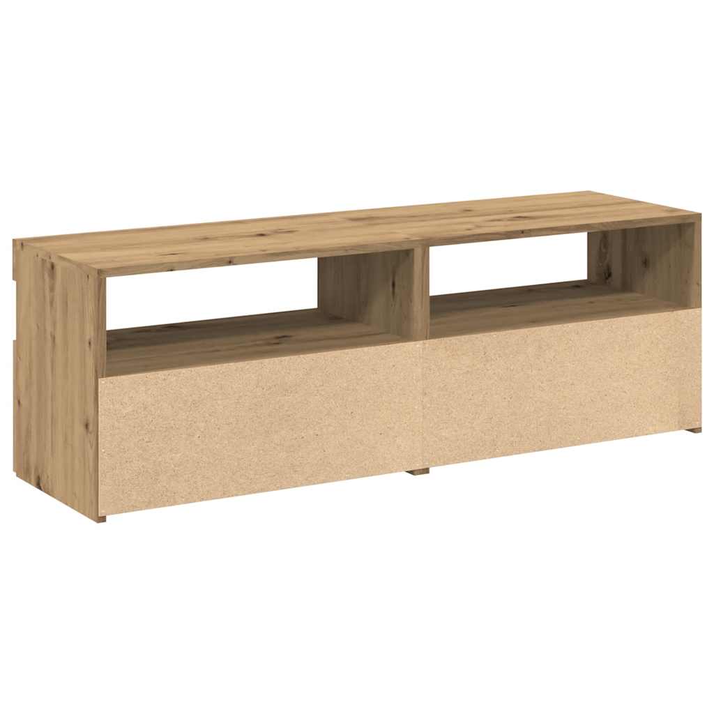 TV-Møbel Artisan Eik Tv-benk med LED-lys 2 stk