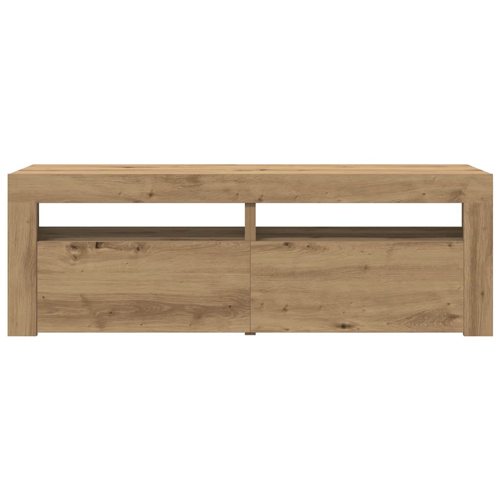 TV-Møbel Artisan Eik Tv-benk med LED-lys 120x35x40 cm