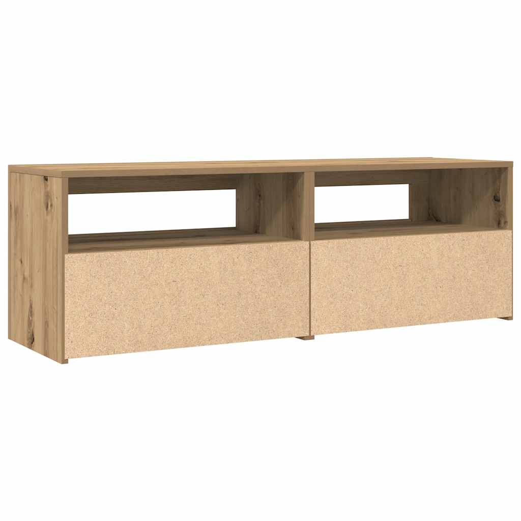 TV-Møbel Artisan Eik Tv-benk med LED-lys 120x35x40 cm