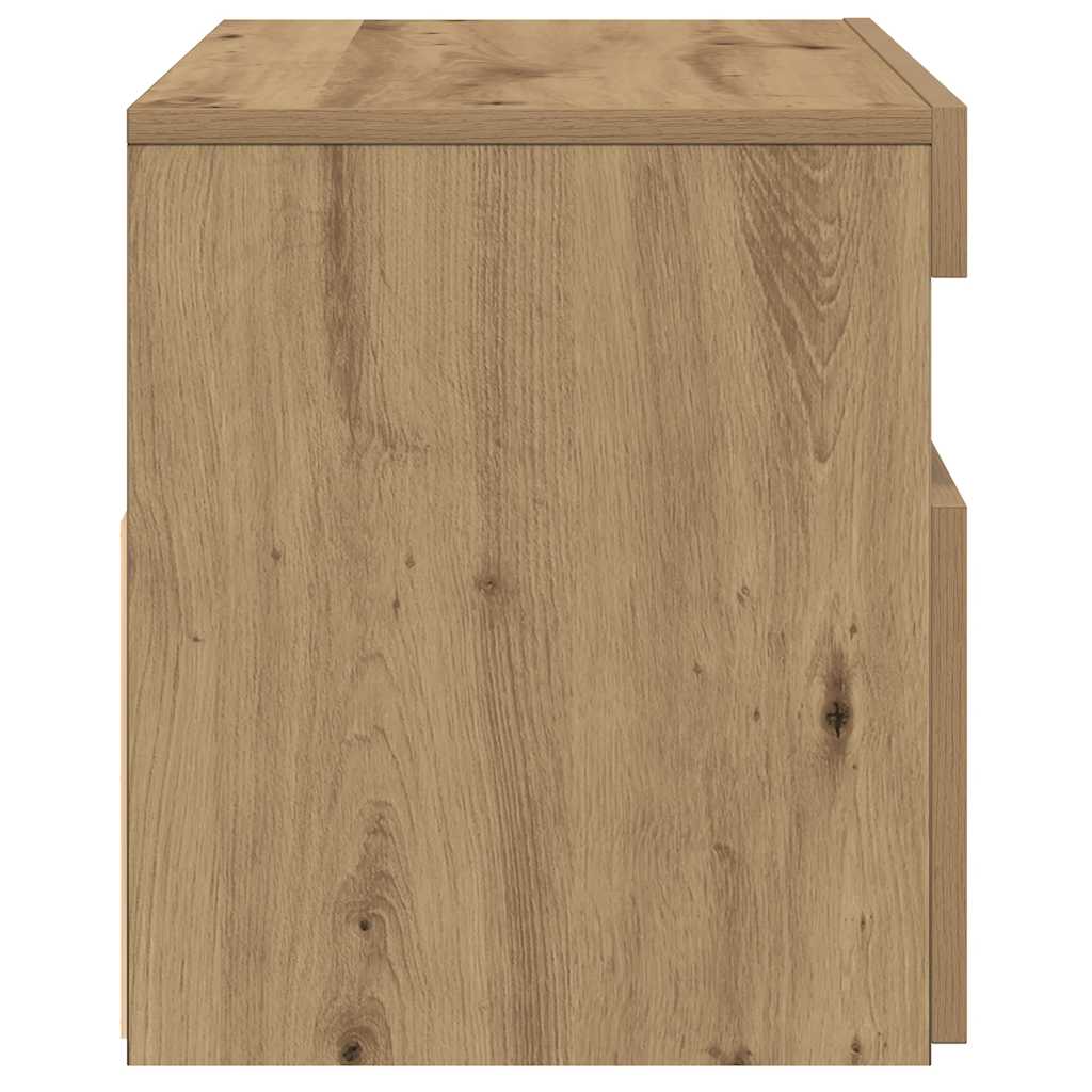 TV-Møbel Artisan Eik Tv-benk med LED-lys 2 stk