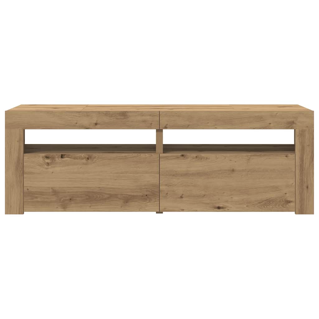 TV-Møbel Artisan Eik Tv-benk med LED-lys 120x35x40 cm