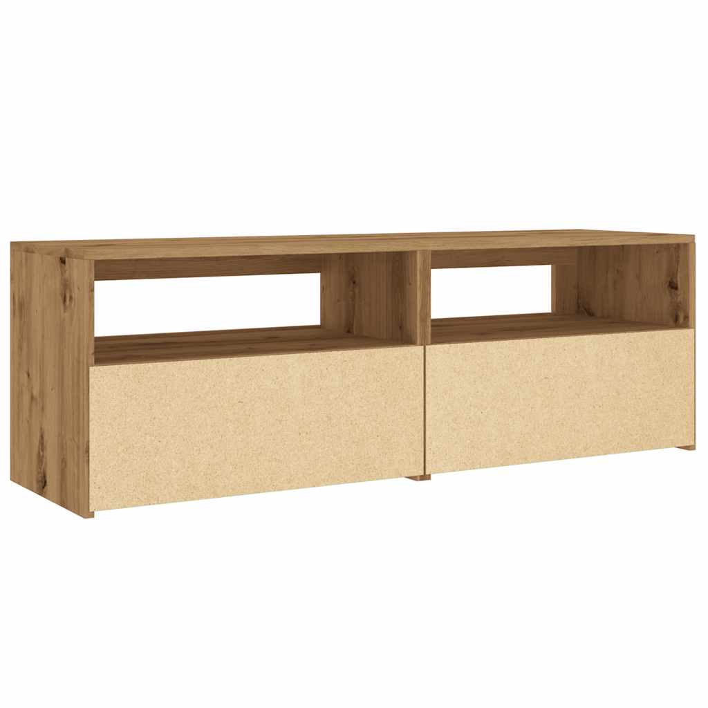 TV-Møbel Artisan Eik Tv-benk med LED-lys 120x35x40 cm