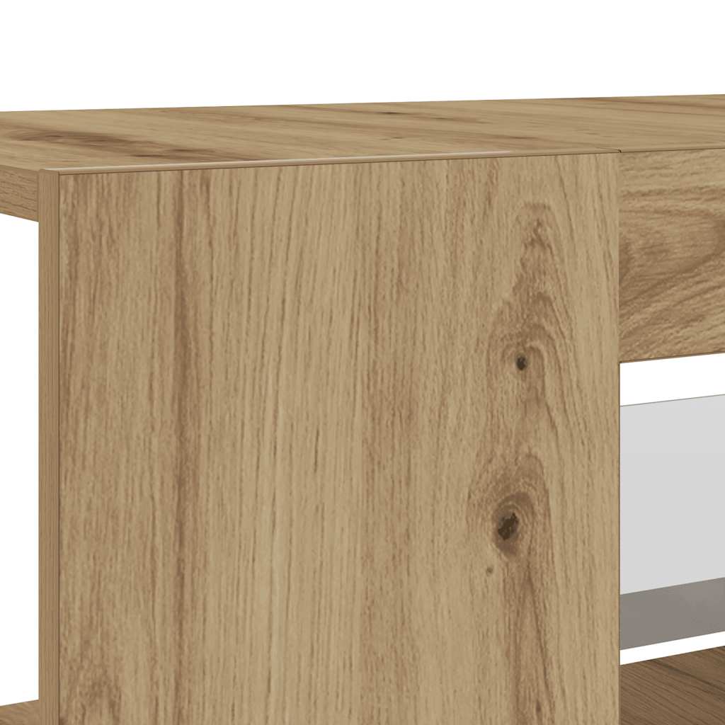 TV-Møbel Artisan Eik Tv-benk med LED-lys 135x39x30 cm