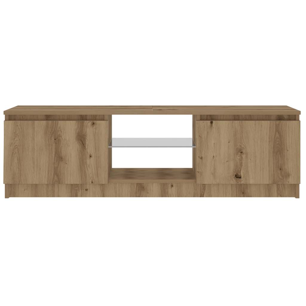 TV-Møbel Artisan Eik Tv-benk med LED-lys 120x30x36 cm
