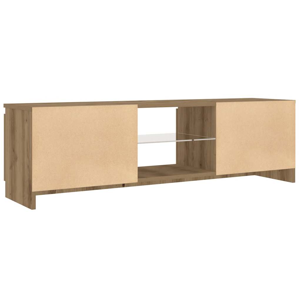 TV-Møbel Artisan Eik Tv-benk med LED-lys 120x30x36 cm