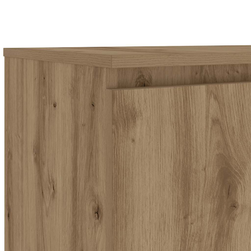 TV-Møbel Artisan Eik Tv-benk med LED-lys 140x40x35,5 cm