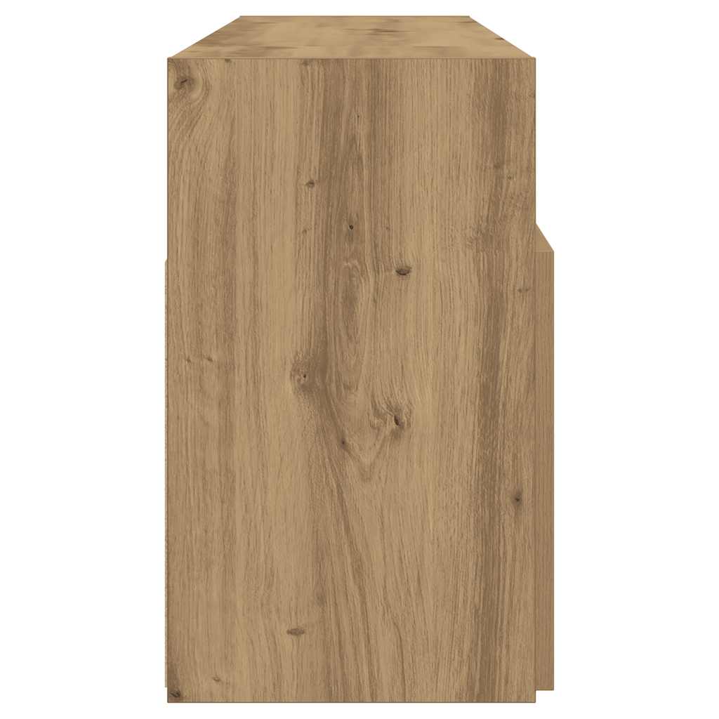 TV-Møbel Artisan Eik Tv-benk med LED-lys 120x30x50 cm