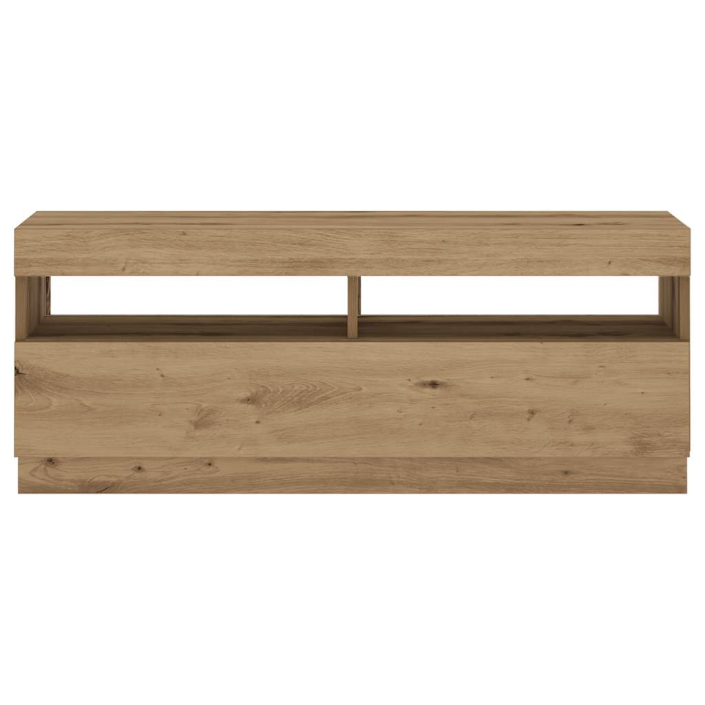 TV-Møbel Artisan Eik Tv-benk med LED-lys 100x35x40 cm