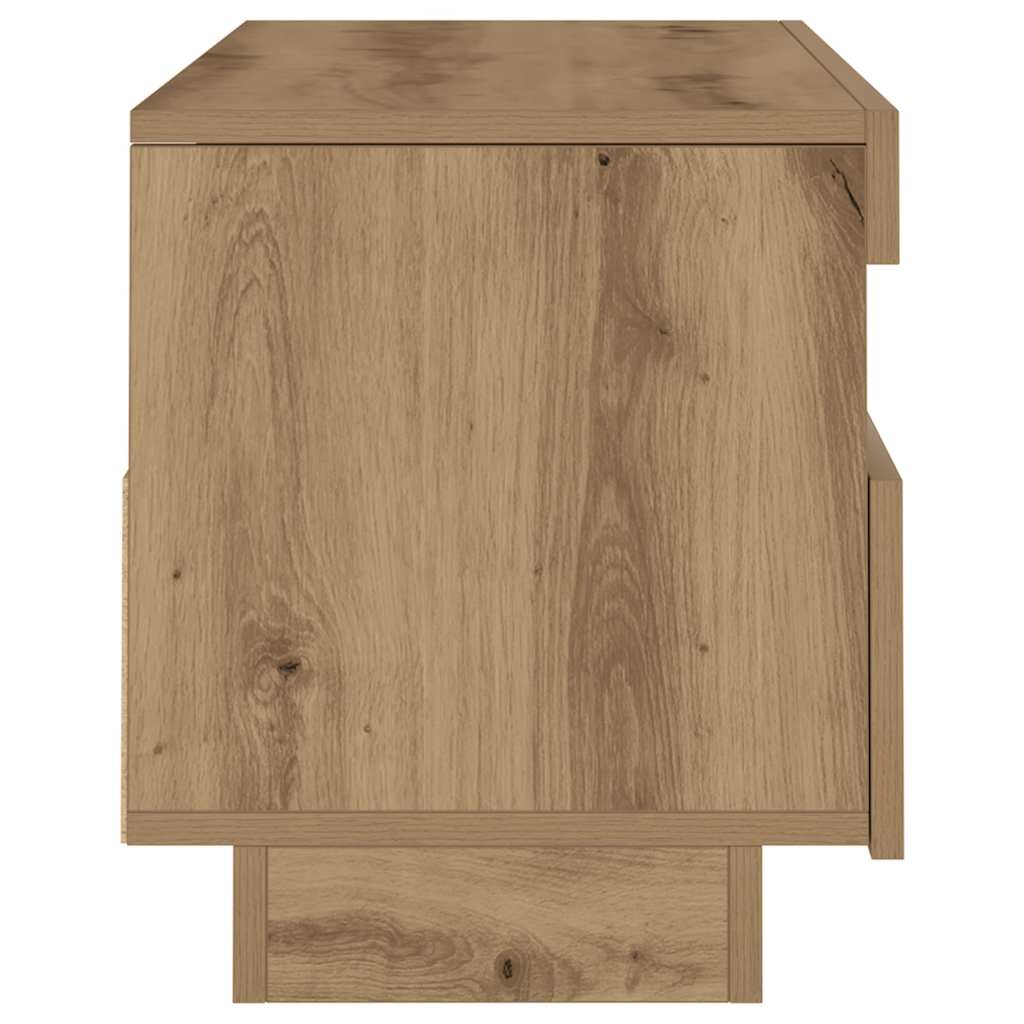 TV-Møbel Artisan Eik Tv-benk med LED-lys 100x35x40 cm