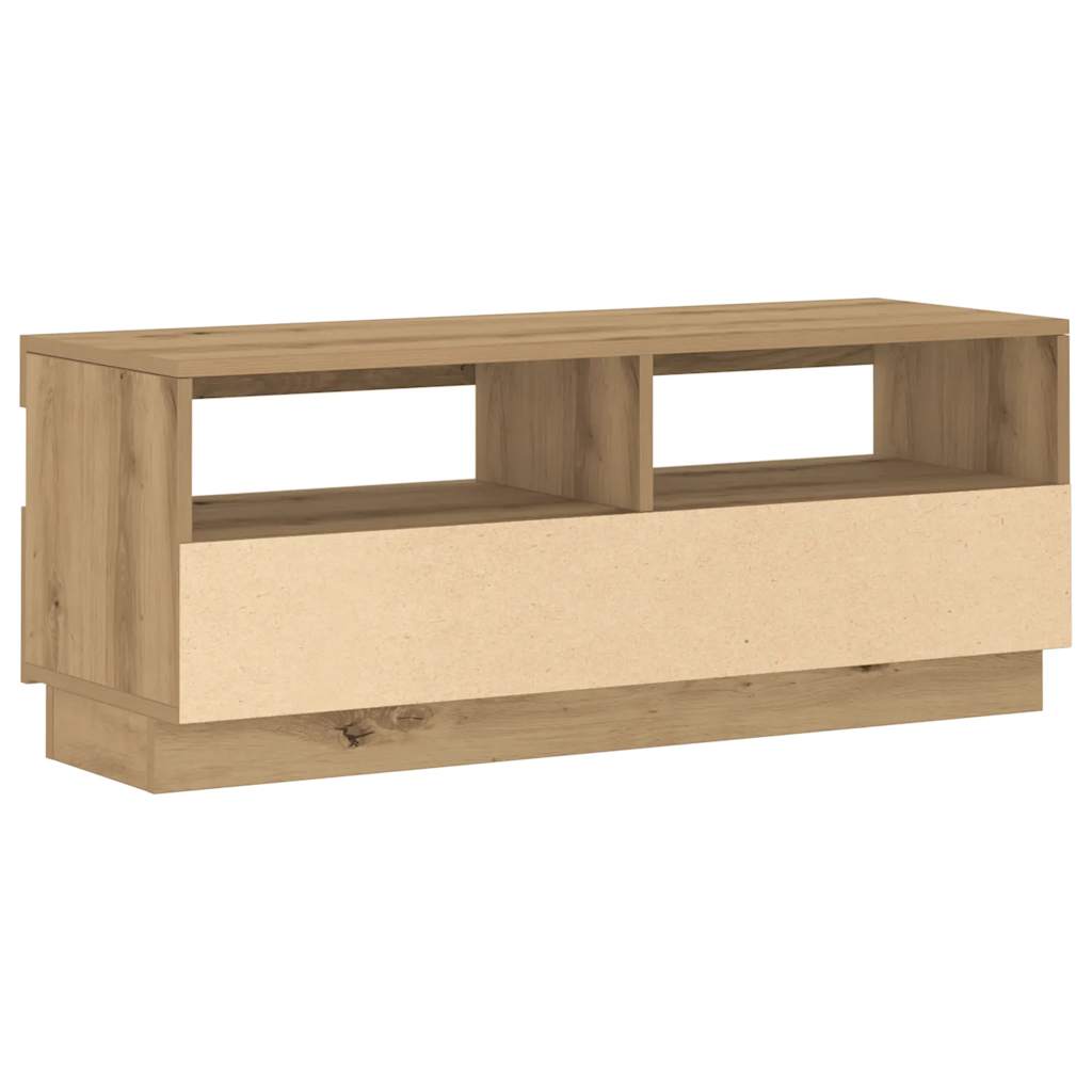 TV-Møbel Artisan Eik Tv-benk med LED-lys 100x35x40 cm