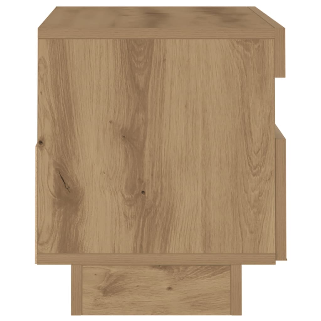TV-Møbel Artisan Eik Tv-benk med LED-lys 80x35x40 cm